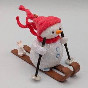 Hallmark Keepsake Snowman on the Slopes 2017 Christmas Tree Ornament